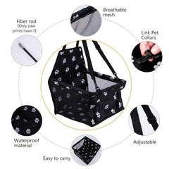 Pet Car Seat for Dogs & Cats Booster Seat for Safety