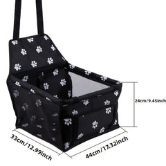 Pet Car Seat for Dogs & Cats Booster Seat for Safety