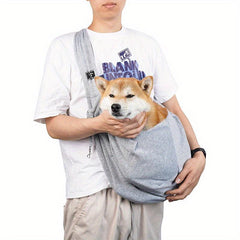 Dog Sling Carrier Bag Pet Shoulder Crossbody Bag Portable Hands Double Sided