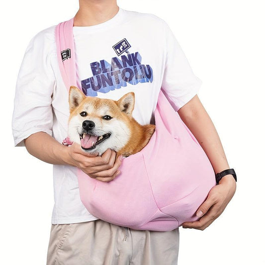 Dog Sling Carrier Bag Pet Shoulder Crossbody Bag Portable Hands Double Sided