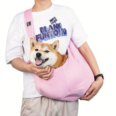 Dog Sling Carrier Bag Pet Shoulder Crossbody Bag Portable Hands Double Sided