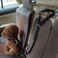 Pet Car Seat Belt Dog Safety Leash Car Headrest Restraint Strap