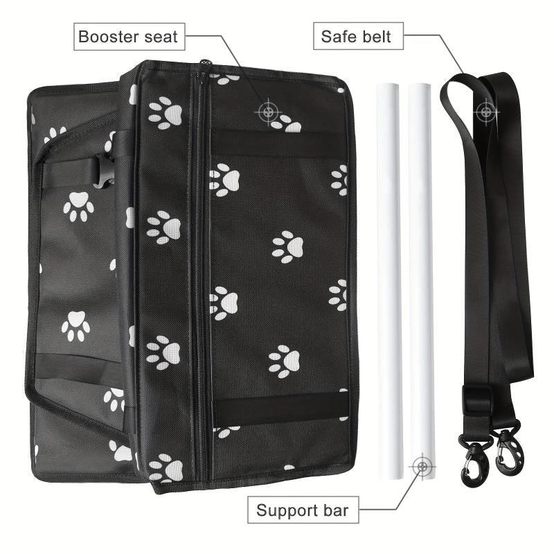 Pet Car Booster Seat for Dogs and Cats with Seat Belt