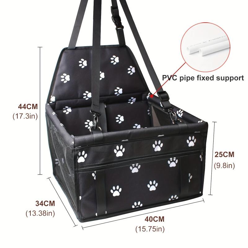 Pet Car Booster Seat for Dogs and Cats with Seat Belt