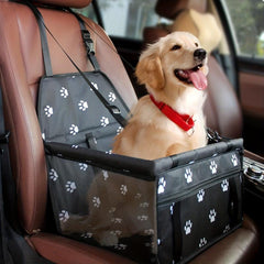 Pet Car Booster Seat for Dogs and Cats with Seat Belt