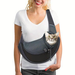 Breathable Reflective Pet Sling Carrier Cat Bag Comfortable Outgoing Sling Bag