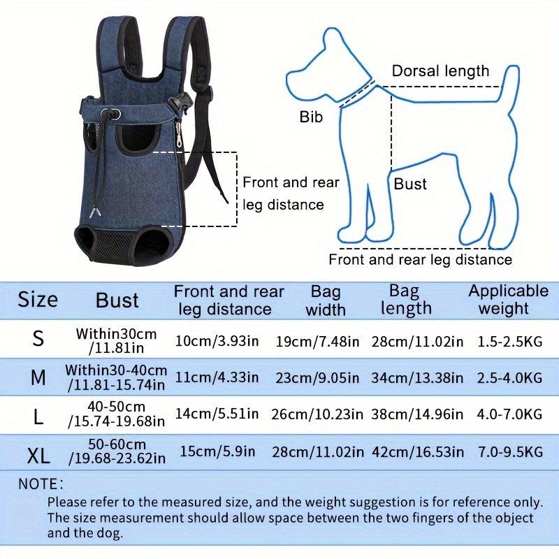 Breathable Pet Chest Bag Cat Carrier Backpack for Travel Hiking Camping Outdoor