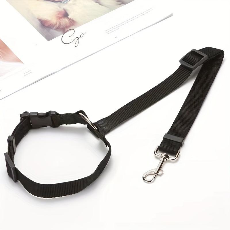 1pc 2pcs Solid Pet Car Safety Belt Two in One Dog Cat Car Traction Rope