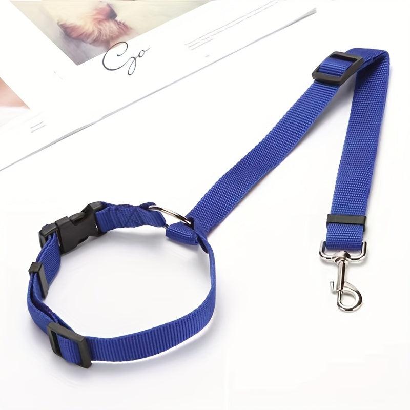 1pc 2pcs Solid Pet Car Safety Belt Two in One Dog Cat Car Traction Rope