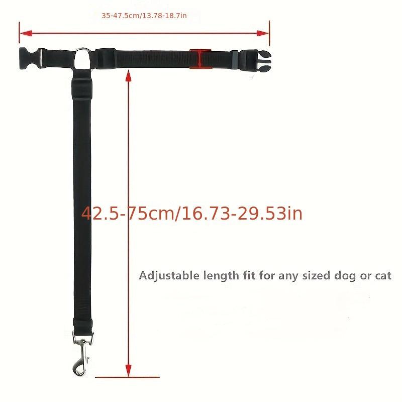 1pc 2pcs Solid Pet Car Safety Belt Two in One Dog Cat Car Traction Rope