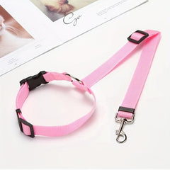1pc 2pcs Solid Pet Car Safety Belt Two in One Dog Cat Car Traction Rope
