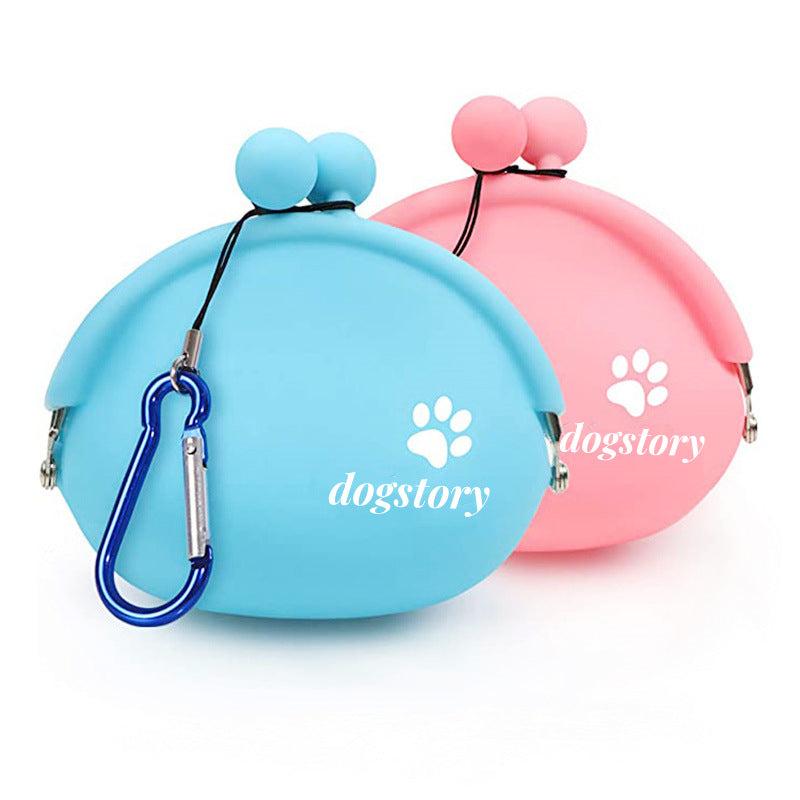 Portable Pet Snack Bag with Hook for Travel & Training