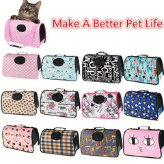 Cat Carrier Pet Carrier Bag For Cats Dogs Portable Foldable Pet Bag