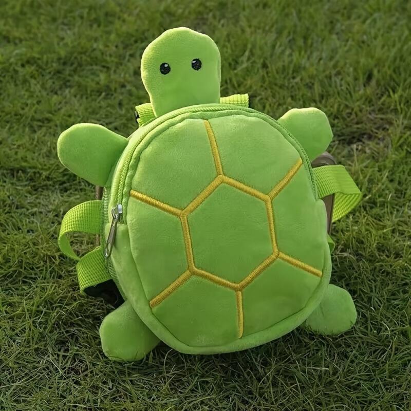 Turtle Shape Pet Backpack with Dog Poop Bag Dispenser