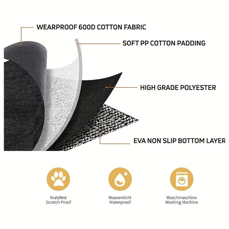 Water Resistant SUV Cargo Liner for Dogs Scratch Proof Non Slip SUV Boot Liner