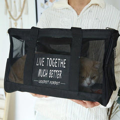 Portable Pet Backpack Carrier for Travel and Outdoor Activities