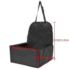 Waterproof 2 in 1 Car Dog Seat and Cat Carrier with Zipper