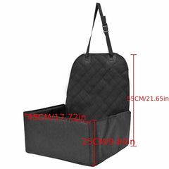 Waterproof 2 in 1 Car Dog Seat and Cat Carrier with Zipper
