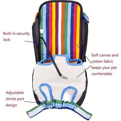 Breathable Dog Cat Carrier Backpack Adjustable Mesh Travel
