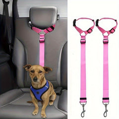 Adjustable 2 in 1 Dog Car Seat Belt for Safety