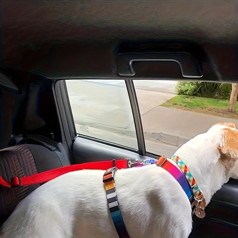 Adjustable 2 in 1 Dog Car Seat Belt for Safety