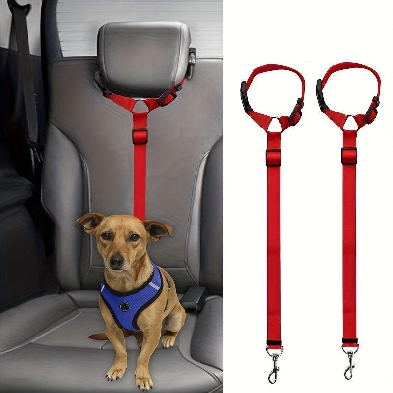 Adjustable 2 in 1 Dog Car Seat Belt for Safety