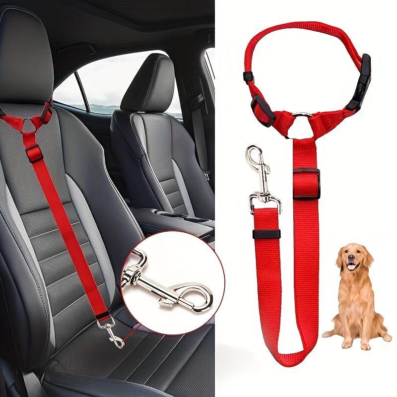 Adjustable 2 in 1 Dog Car Seat Belt for Safety