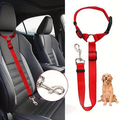 Adjustable 2 in 1 Dog Car Seat Belt for Safety
