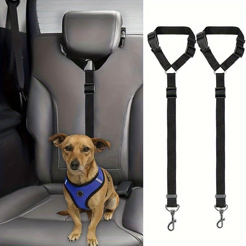 Adjustable 2 in 1 Dog Car Seat Belt for Safety