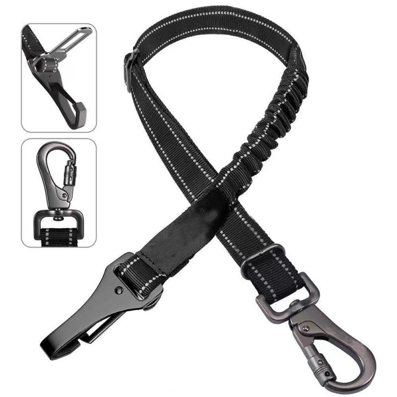 Adjustable Reflective Dog Seat Belt for Car Safety Travel