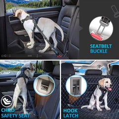 Adjustable Reflective Dog Seat Belt for Car Safety Travel