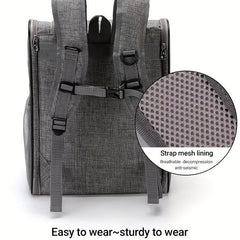 Cat Backpack Carrier Portable Pet Bag Breathable Cat Bag Dog Backpack