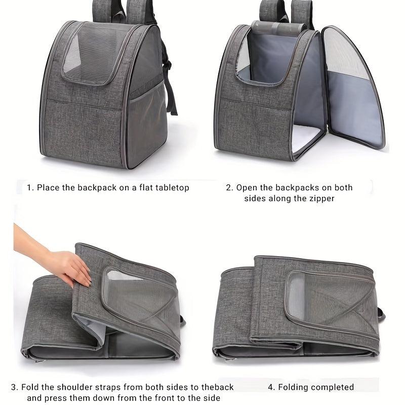 Cat Backpack Carrier Portable Pet Bag Breathable Cat Bag Dog Backpack