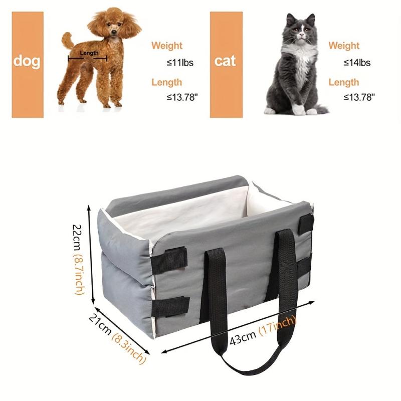 Dog Car Seat Dog Booster Seats For Small Dogs Center Control Car Cat Bag