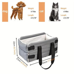 Dog Car Seat Dog Booster Seats For Small Dogs Center Control Car Cat Bag