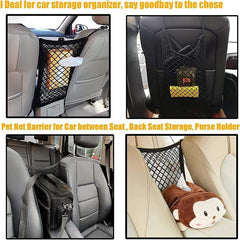 Dog Car Net Barrier Pet Barrier With Auto Safety Mesh Organizer