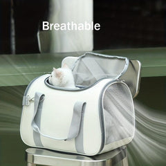 Portable Cat Carrier Bag - Lightweight & Breathable with Shoulder Strap