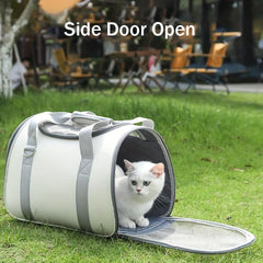 Portable Cat Carrier Bag - Lightweight & Breathable with Shoulder Strap