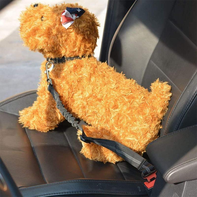 Pet Car Seat Belt Dog Reflective Safety Elastic Traction Rope