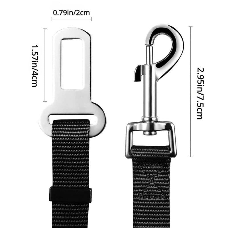 Pet Car Seat Belt Dog Reflective Safety Elastic Traction Rope