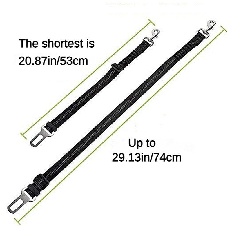 Pet Car Seat Belt Dog Reflective Safety Elastic Traction Rope