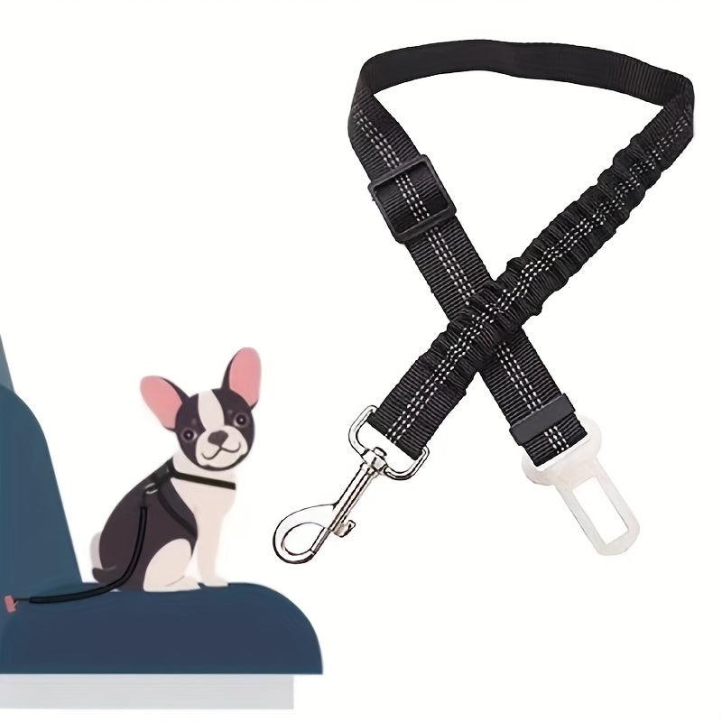 Pet Car Seat Belt Dog Reflective Safety Elastic Traction Rope