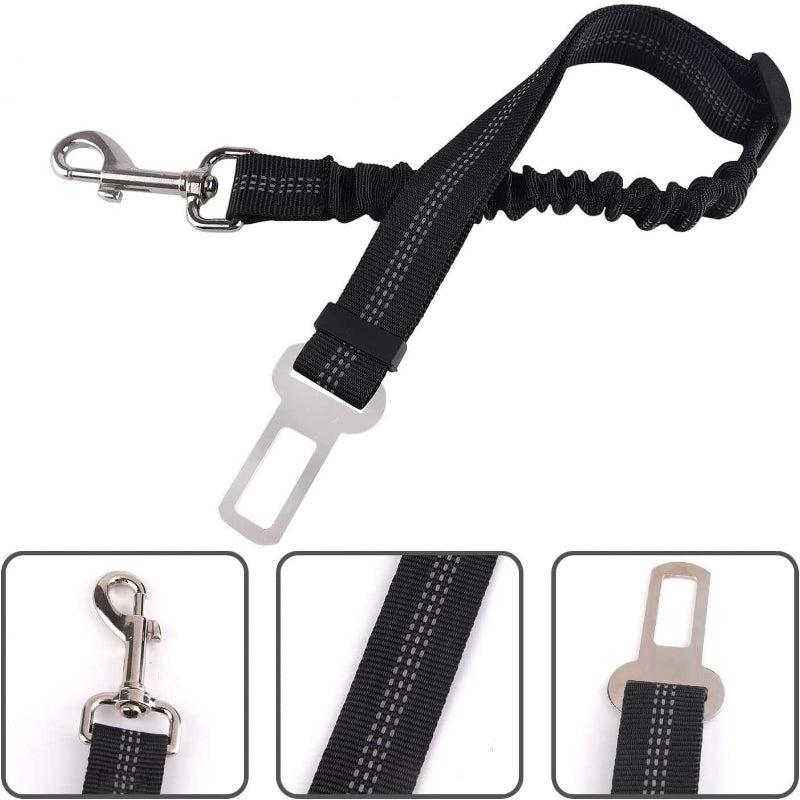 Pet Car Seat Belt Dog Reflective Safety Elastic Traction Rope