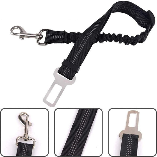 Pet Car Seat Belt Dog Reflective Safety Elastic Traction Rope