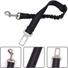 Pet Car Seat Belt Dog Reflective Safety Elastic Traction Rope