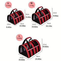 Portable Mesh Pet Carrier Bag for Traveling