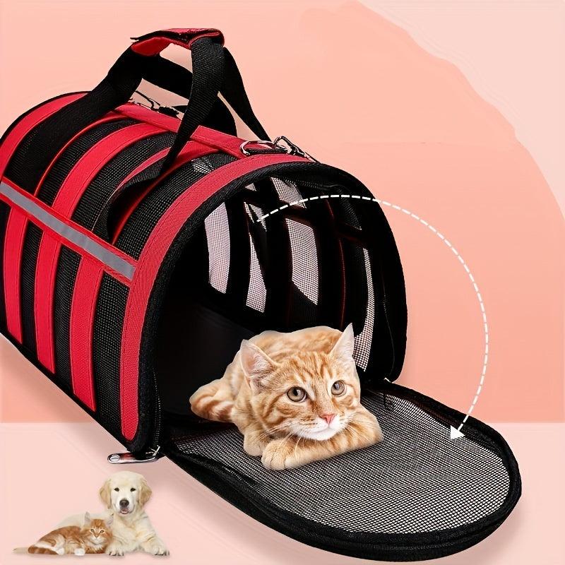 Portable Mesh Pet Carrier Bag for Traveling