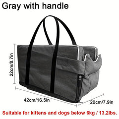 Portable Pet Booster Seat Travel Carrier for Maximum Comfort & Safety