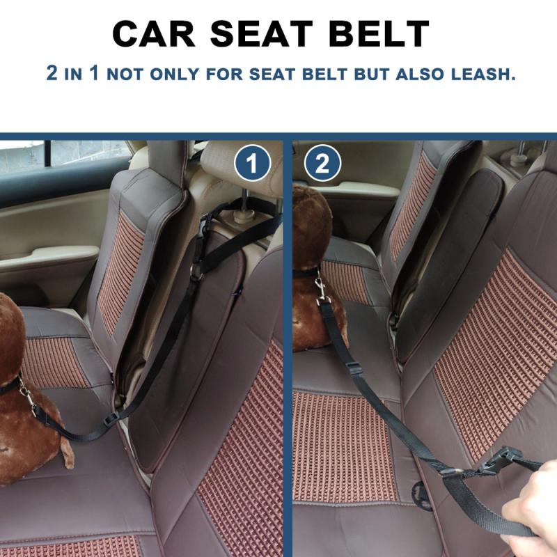 Adjustable Pet Car Seat Belt for Dogs Collar Harness