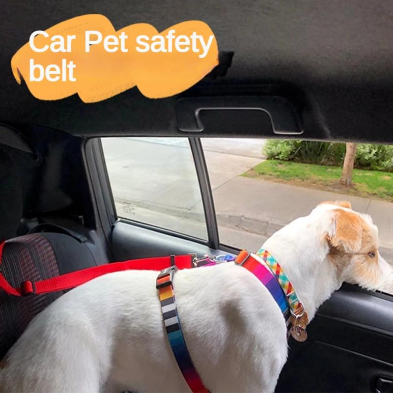 Adjustable Pet Car Seat Belt for Dogs Collar Harness